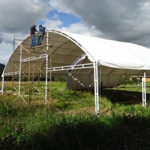 Carpa industrial en estructura metálica resistente