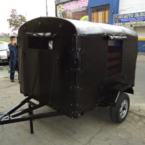 Remolque comercial cubierto con carpa en lona PVC