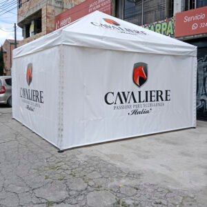 Quiosco desarmable para promoción de marca